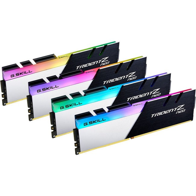 G.SKILL Trident Z Neo RAM Module for Workstation, Desktop PC - 64 GB (4 x 16GB) - DDR4-3600/PC4-28800 DDR4 SDRAM - 3600 MHz - CL18 - 1.35 V G.SKILL Trident Z Neo RAM Module for Workstation, Desktop PC - 64 GB (4 x 16GB) - DDR4-3600/PC4-28800 DDR4 SDRAM - 3600 MHz - CL18 - 1.35 V